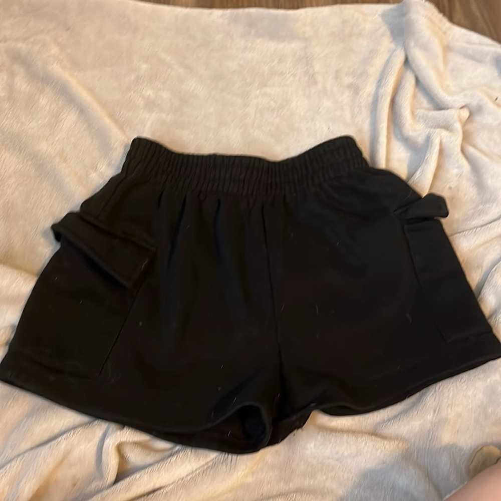 black shorts with pockets